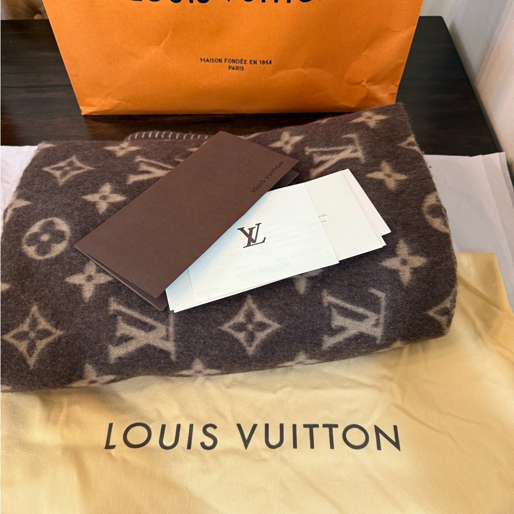 Louis Vuitton Monogram Throw Blanket
